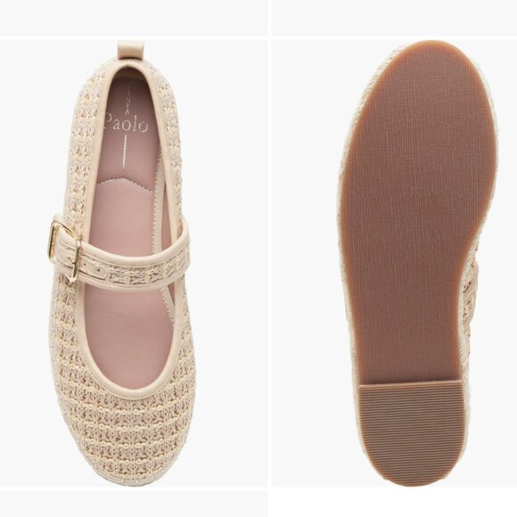 Linea Paolo Marjorie Mary Jane Flat (Women) in Natural 7.5 NWT - Picture 3 of 3